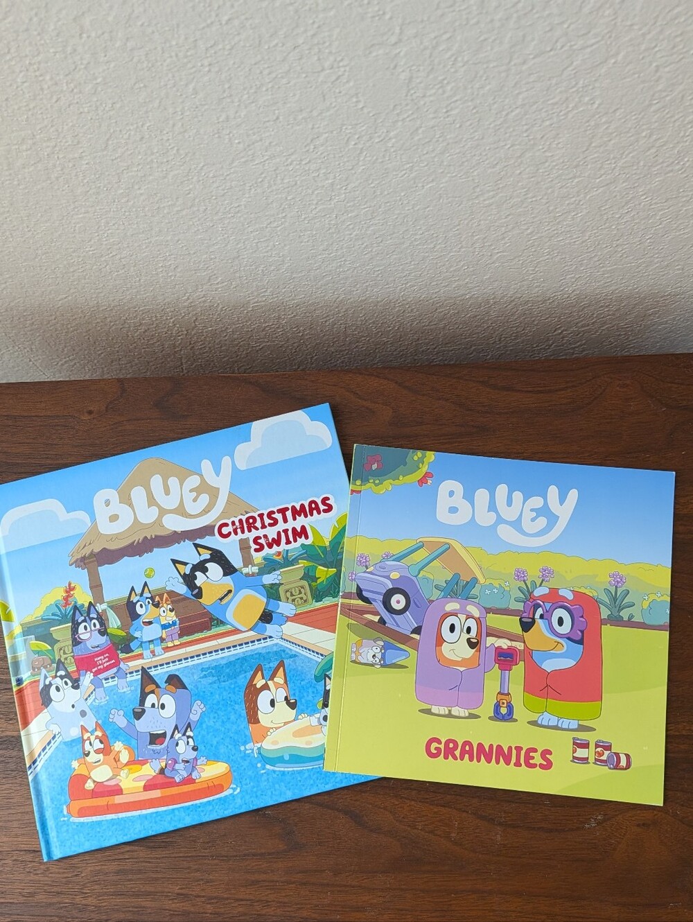 2 Bluey Books Hardback Christmas Swim And Grannies Children's Books